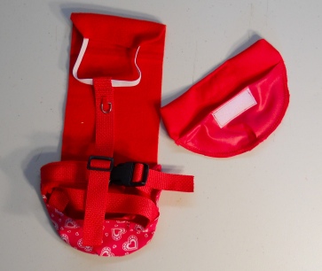 Red Heart Valentine's Day Duck Diaper Holder Harness